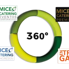 Logos de MICE Catering para eventos corporativos, congresos, premium y entregas.