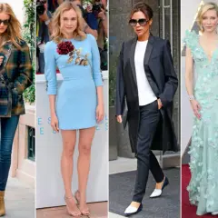 Cuatro mujeres muestran estilos de dress code elegante: casual chic, vestido floral, traje sastre y vestido de gala.