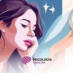 Mujer pensativa, con la mano en la barbilla, frente a un reloj. Reflexionando sobre cómo tomar una decisión sentimental.