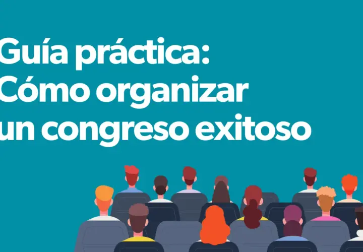 Guía práctica para organizar un congreso exitoso. Personas sentadas en un auditorio, listas para aprender.