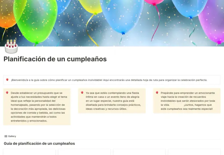 Guía para saber como celebrar un cumpleaños, con globos y pastel, para una fiesta inolvidable.