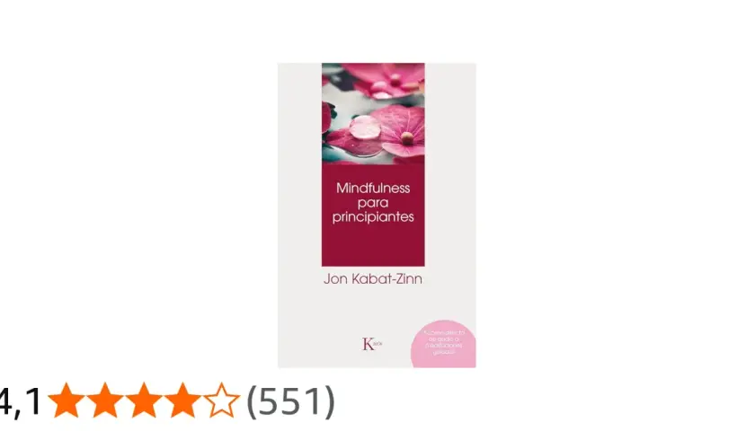 Libro "Mindfulness para principiantes" de Jon Kabat-Zinn, con ejercicios guiados. Ideal para iniciar tu práctica.