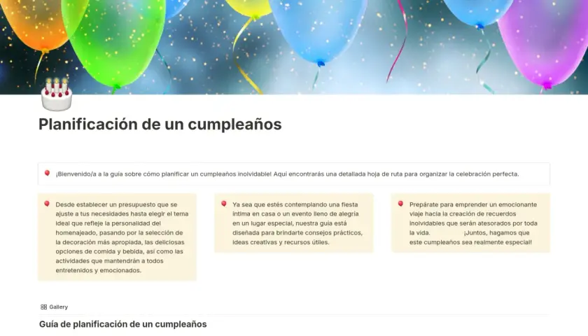 Guía para saber como celebrar un cumpleaños, con globos y pastel, para una fiesta inolvidable.