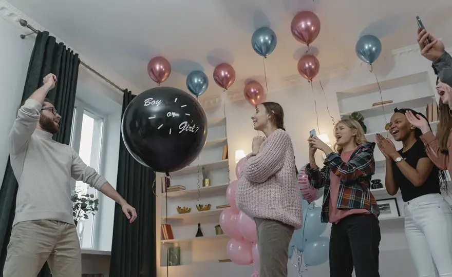 Fiesta para revelar el sexo del bebé - ¿Cómo llamarla y organizarla?