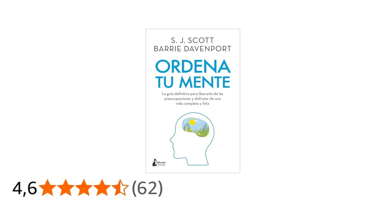 Portada del libro "Ordena tu mente", que muestra una cabeza con un paisaje interior, como si fuera el árbol de las preocupaciones transformado en paz.