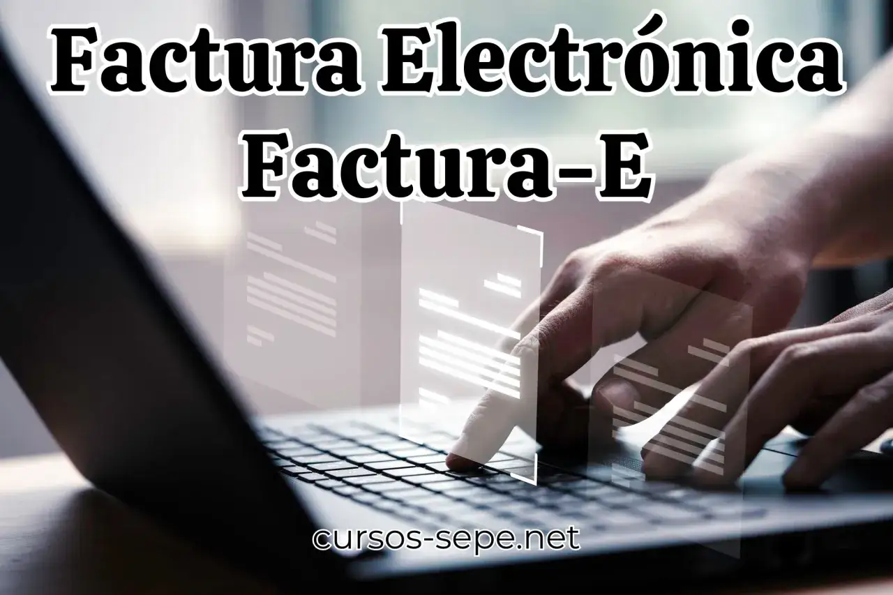 Manos sobre teclado de port&aacute;til, con texto 